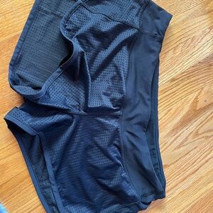Lululemon Athletica Black Perforated Shorts